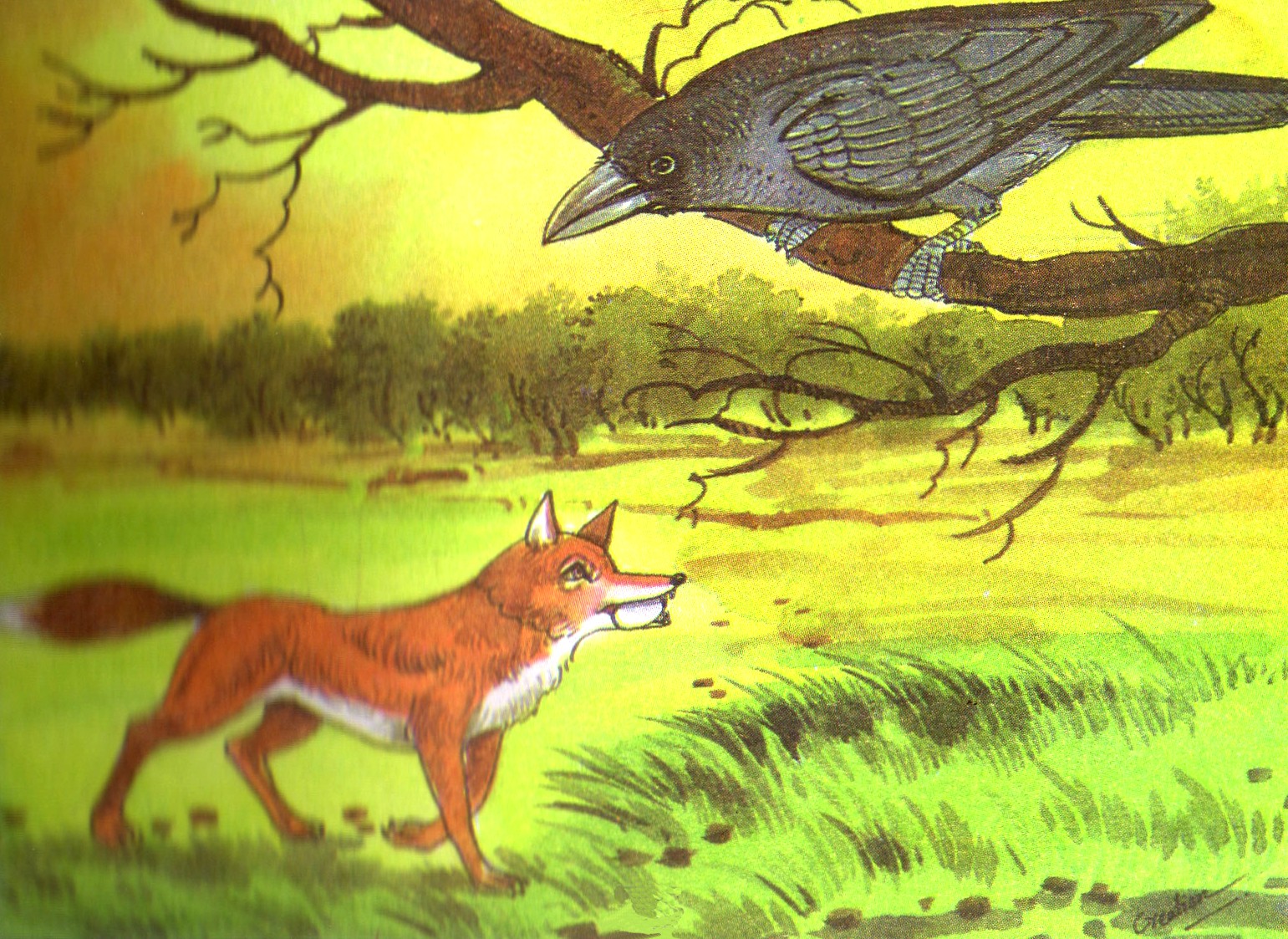 Lizardlars the Fox and the Crow